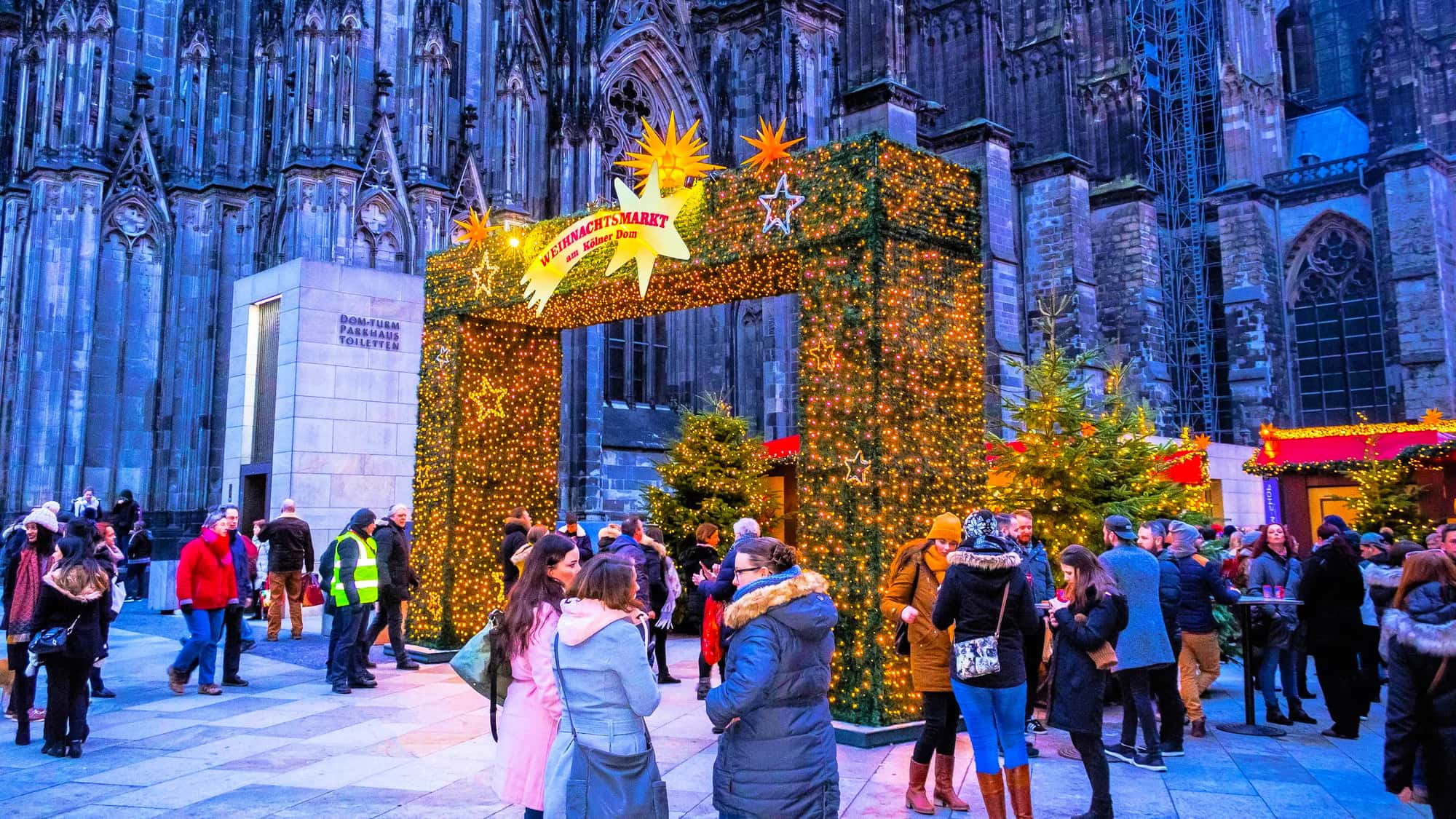 Kerstmarkt bij de Dom in Keulen